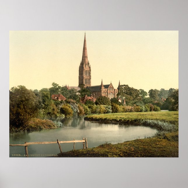 Salisbury Cathedral I, Wiltshire, England Poster (Framsidan)