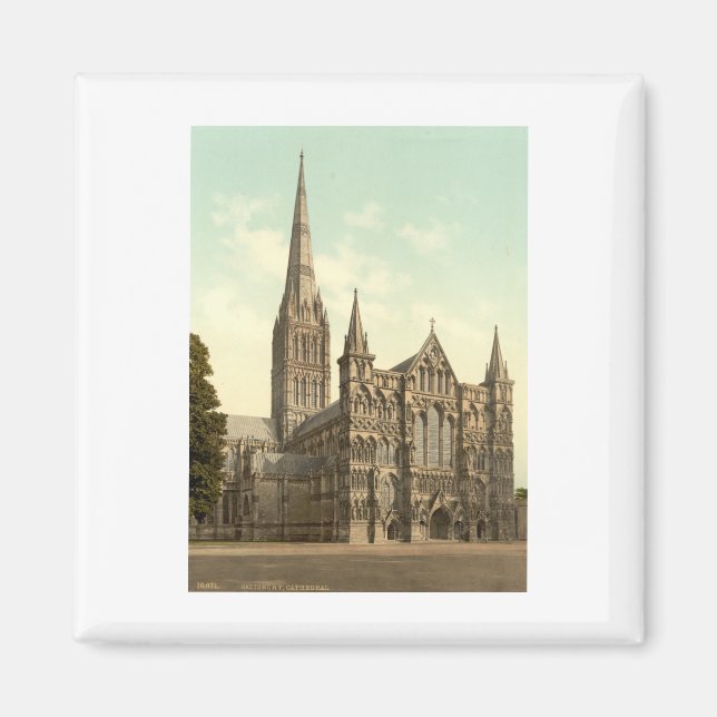 Salisbury Cathedral II, Wiltshire, England Magnet (Framsidan)