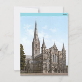 Salisbury Cathedral in England (c. 1900) Vykort