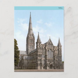 Salisbury Cathedral in England (c. 1900) Vykort