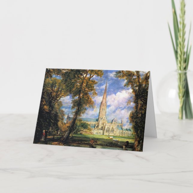 Salisbury domkyrka från biskop jordning kort (Framsida)