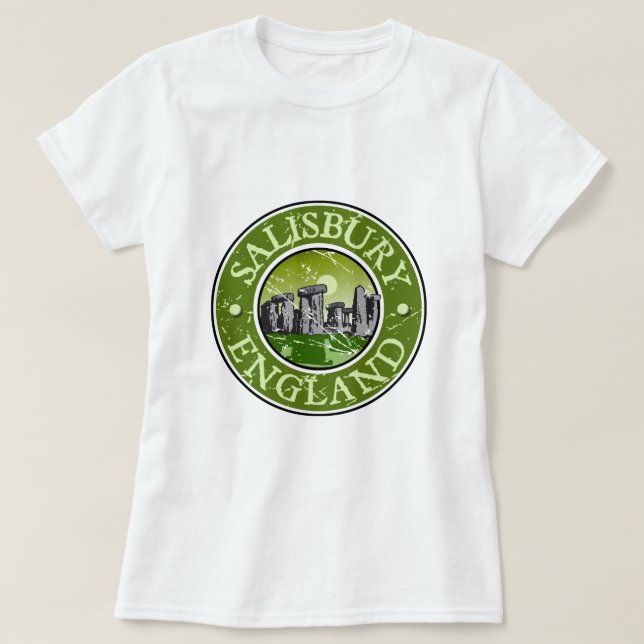 Salisbury England Tee Shirt (Design framsida)