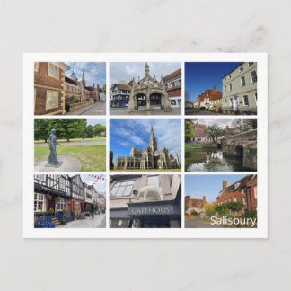 Salisbury Holiday Postcard Helg Vykort