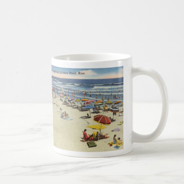 Salisbury, Massachusetts - Vintage Beach Scene Kaffemugg (Höger)