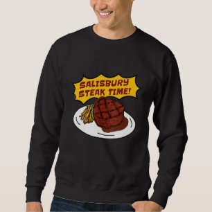Salisbury Steak Time! Salisbury Gravy Mix Tee Lång Ärmad Tröja