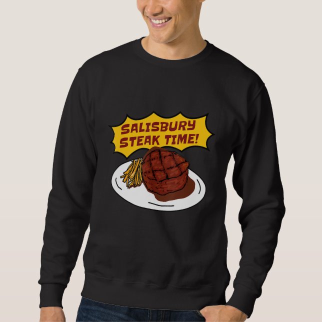 Salisbury Steak Time! Salisbury Gravy Mix Tee Lång Ärmad Tröja (Framsida)
