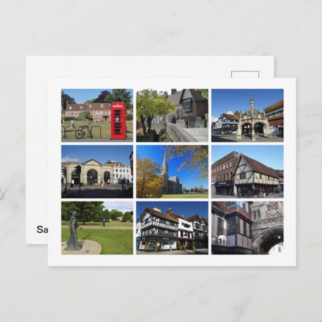 Salisbury Vykort (Fram/baksida)