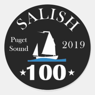 Salish 100 3-tums klistermärken (lakan av sex)