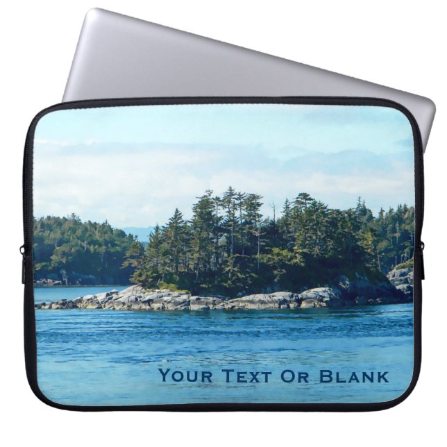 Salish Island Laptop Sleeve (Framsidan)