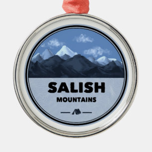 Salish Mountains Montana Camping Julgransprydnad Metall
