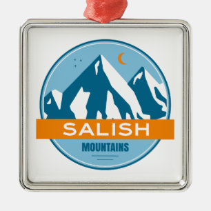 Salish Mountains Montana Julgransprydnad Metall
