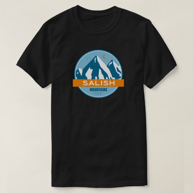 Salish Mountains Montana T Shirt (Design framsida)