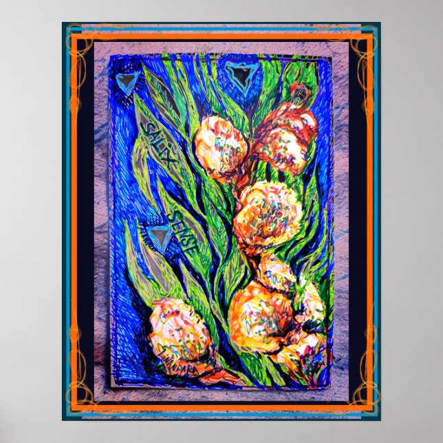 Salix Sense Willow Catkins Poster (Framsidan)
