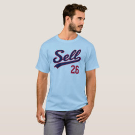 Sälj 26 Rollig Baseball Fan Design T Shirt