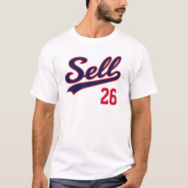 Sälj 26 Rollig Baseball Fan Design T Shirt