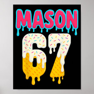Sälj 6 7 Glass Dropp Nummer 67 Rolig Sex Sju Poster