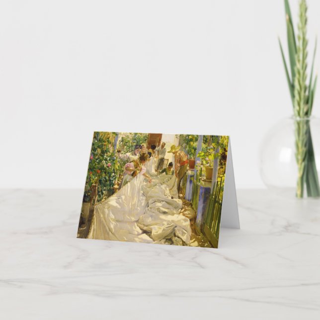 Sälj av Joaquin Sorolla Tack Kort (Framsida)
