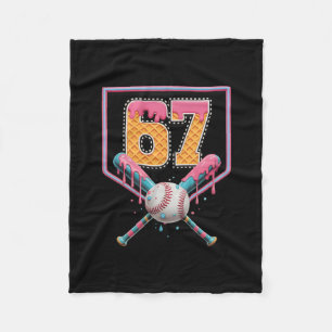 Sälj Drip Nummer 67 Kul Sex Sju 6 7 Meme Design Fleecefilt