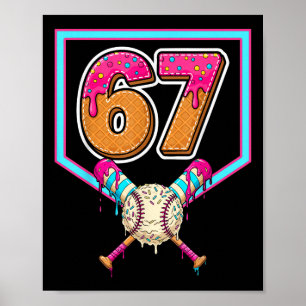 Sälj Glass Dropp Nummer 67 Spelare 67-årsdag Poster