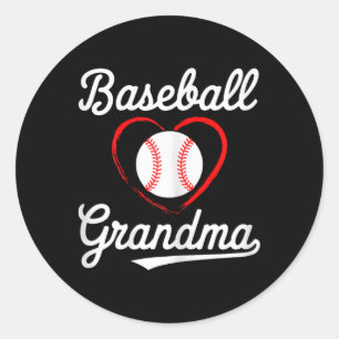 Sälj Grandma Shirt Women Sell Heart Mors dag Runt Klistermärke