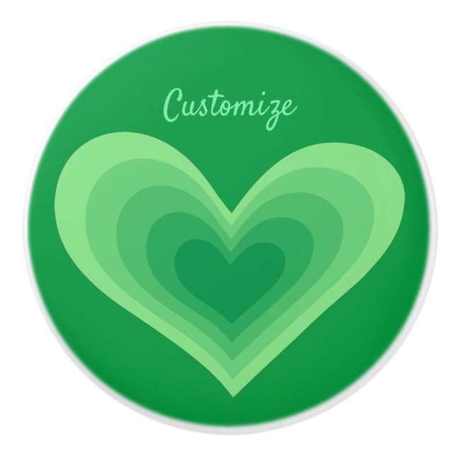 Sälj Grönt Heart Thunder_Cove  Knopp (Framsidan)