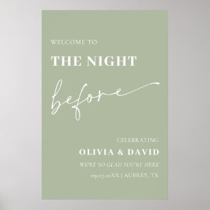 Sälj Grönten natten före upprepning av middagsskyl Poster