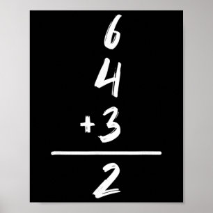 Sälj Inspired Math 6 4 3 2 Double Play Softll Game Poster