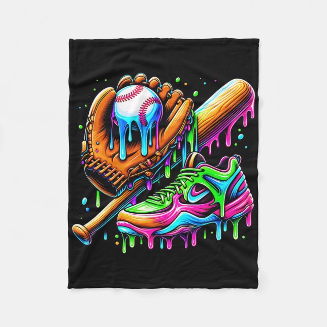 Sälj iskräppsdropp Saker för pojkar Ungdom Småbarn Fleecefilt (Framsidan)