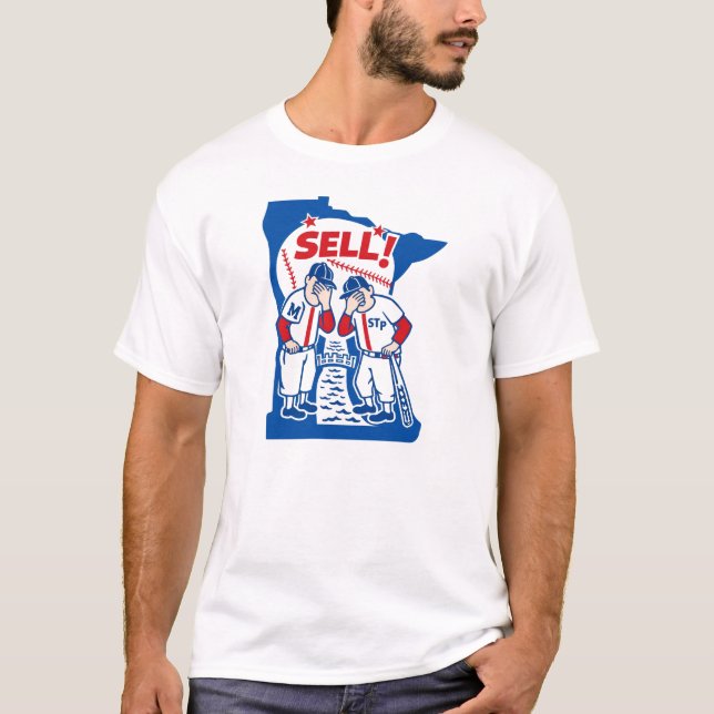Sälj Minnesota Baseboll Protest T-shirt (Framsida)