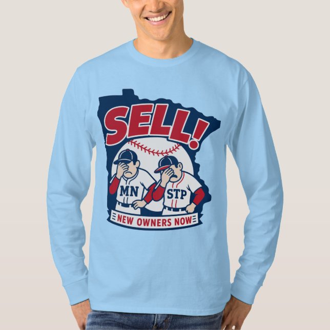 Sälj nya ägare nu baseboll T-shirt (Framsida)