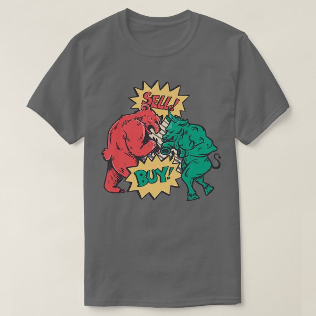 Sälj och köp Bullish Bearish Trading Buy Lagrar T Shirt (Design framsida)
