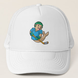 Sälj på ishockey med ishockeyklubba keps