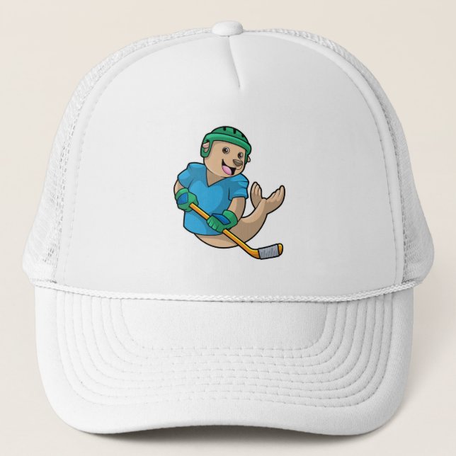 Sälj på ishockey med ishockeyklubba keps (Framsida)