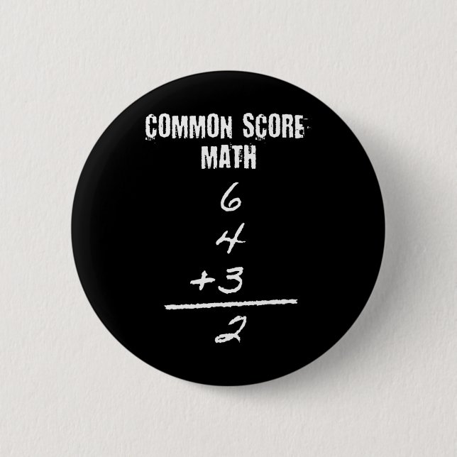 Sälj Softll 643 Double Play Common Score Math Tröj Knapp (Framsida)