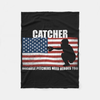Sälj Softll Catcher Eftersom Pitchers Behöver Hjäl Fleecefilt