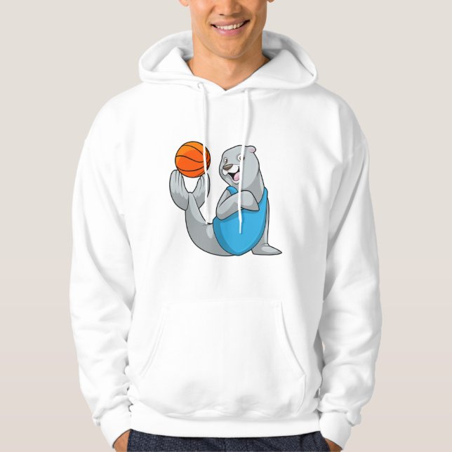 Sälj vid Basketball Sports Hoodie (Framsida)