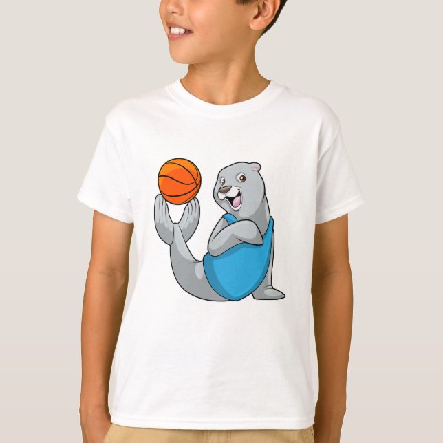 Sälj vid Basketball Sports T Shirt (Framsida)