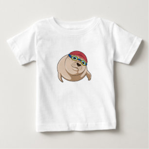 Sälj vid simning med simmande glasögon t shirt