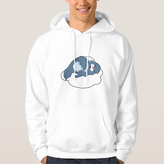 Sälj vid tvättning på molnet hoodie (Framsida)