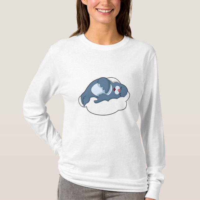 Sälj vid tvättning på molnet t shirt (Framsida)