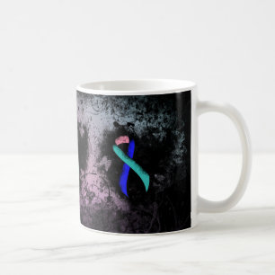 Sälja/Rosa/Blått band Grunge Heart Kaffemugg