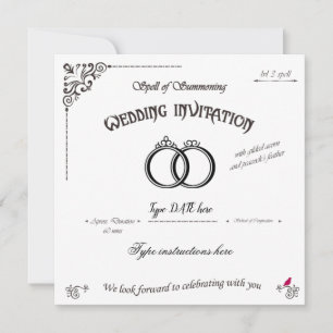 Sälja till mötesgäster från bröllop inbjudningar