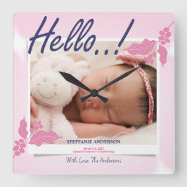 Säljannonsens personlighet fyrkantig klocka