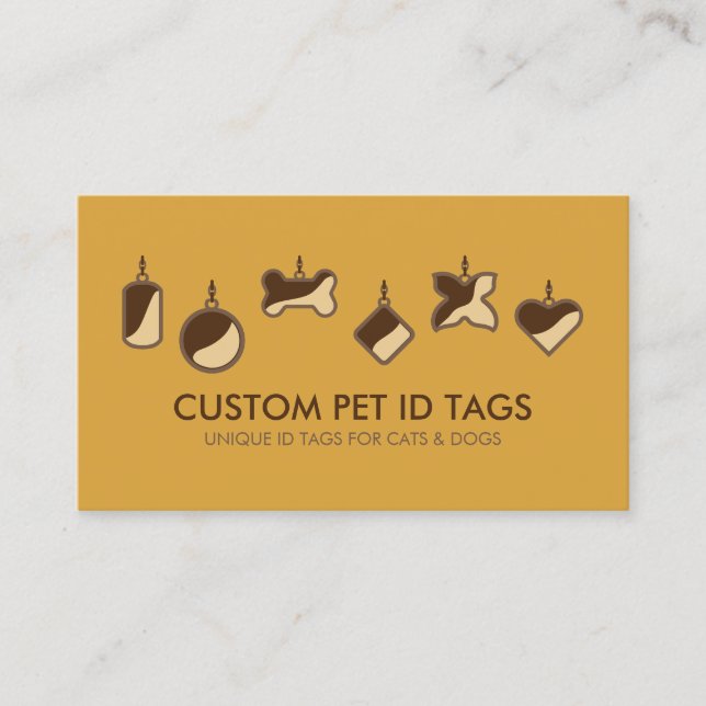 Säljare av sällskapsdjur, logotyp Märkre Hundar Ca Visitkort (Framsida)