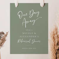 Säljare en dag - välkomstskylt vid dagtid