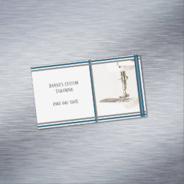 Säljare för Anpassningsbar Shop & Alterations Magnetiska Visitkort