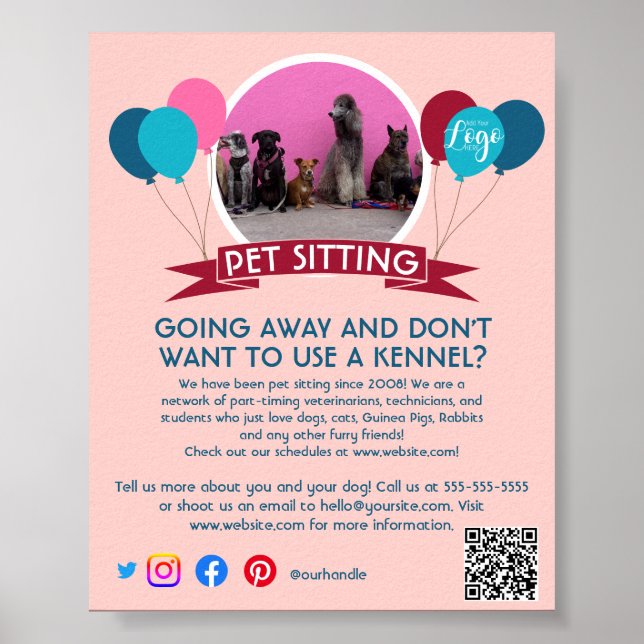 Säljare för jakt på sällskapsdjur i sitta poster (Framsidan)