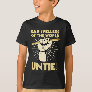 Säljare i World Untie Dyslexic Dyslexia Awar T Shirt