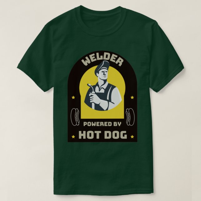 Säljare med Hett Hund T Shirt (Design framsida)
