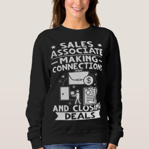 Säljare som skapar kontakter och sluter avtal t shirt